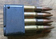 3006 Garand clip with rounds 