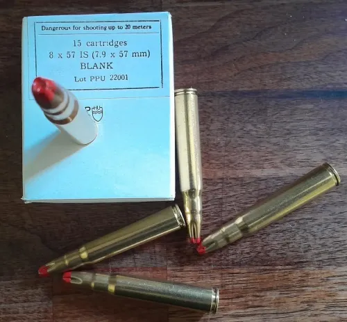8 x 57mm ,7.92 mm mauser Blank PPU