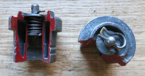 sectioned Anti tank mine fuse British