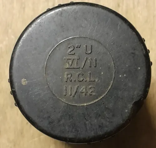 Bakelite Bangalore torpedo nose cover 42 dated  