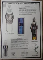 MD 11 Artillery fuse China. Poster A3