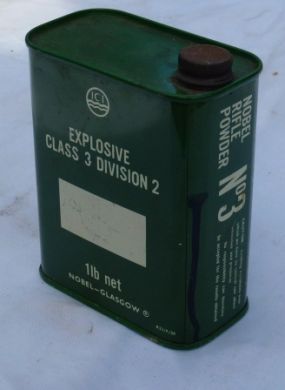 Explosive powder tin